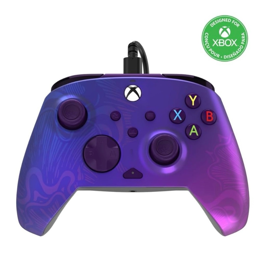 Purple Fade Wired Gaming Controller for Xbox
